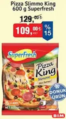 SUPERFRESH PİZZA SLİMMO KİNG 600 G SUPERFRESH PİZZA SLİMMO KİNG 600 G